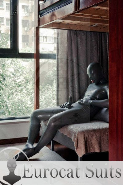 eurocat latex Male Standard 'Gimp' Fully-Enclosed Catsuit with Penis & Anal Sheaths