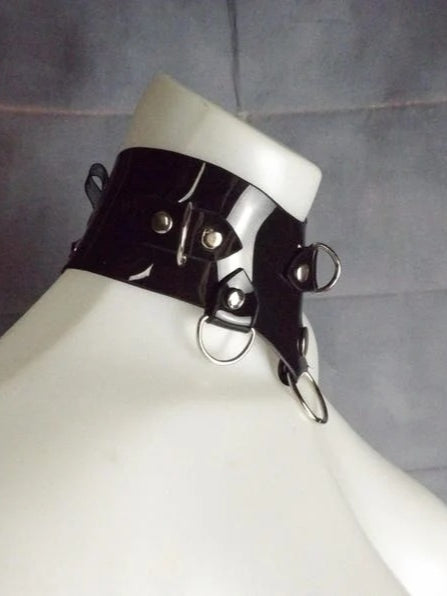 Latex Collar - Black rubber