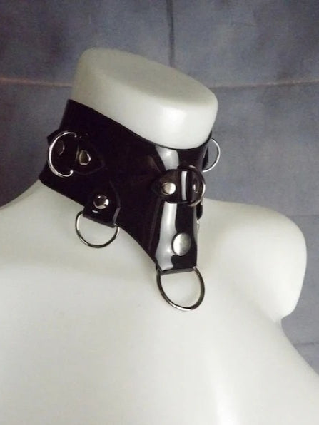 Latex Collar - Black rubber