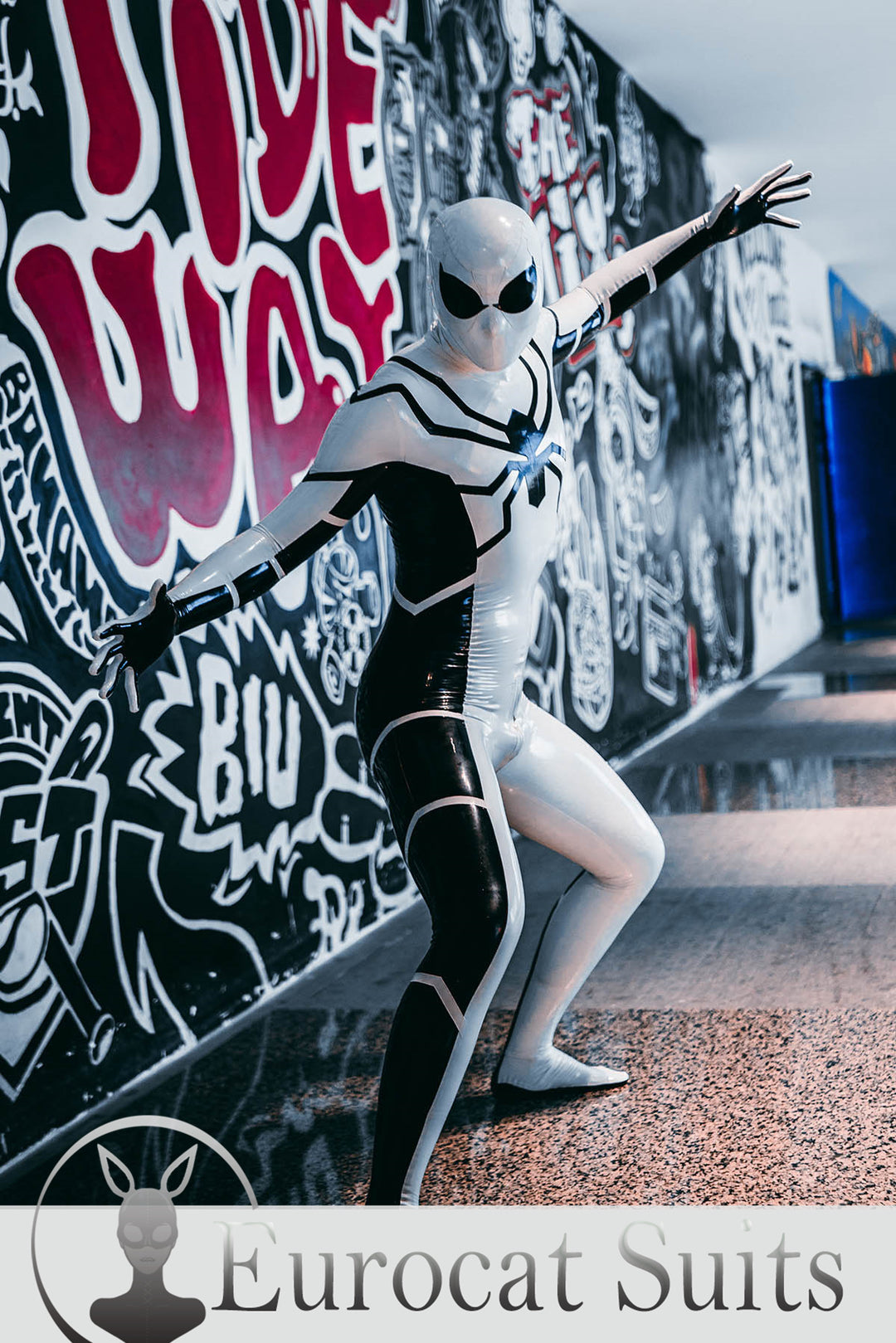 Male 'White Steppe' Spidey Catsuit