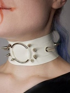 Latex Choker Spiked Custom Made To Fit