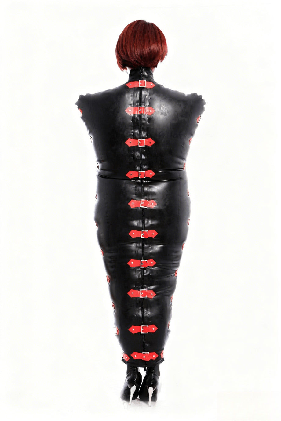 Latex bondage Inflatable body sack bag