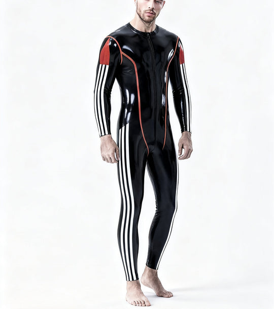 Herrenmode Herrenanzug Latex Catsuit 100% 