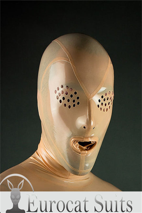 LATEX MASK COMMANDO HOOD