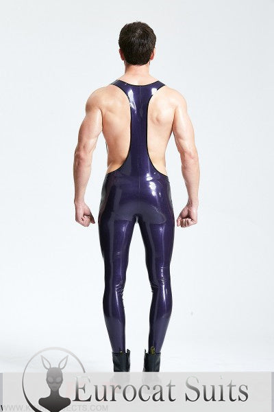 Eurocat Latex Leggings mit Y-Trägern für Männer