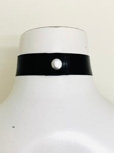 Latex Plain Choker Collar