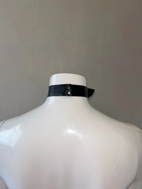 Latex Flower Choker With Popper Fastening Custom Made
