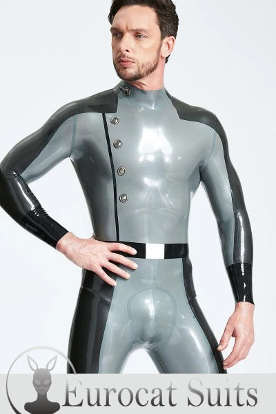 eurocat latex Male 'Flight Commander' rubber Catsuit