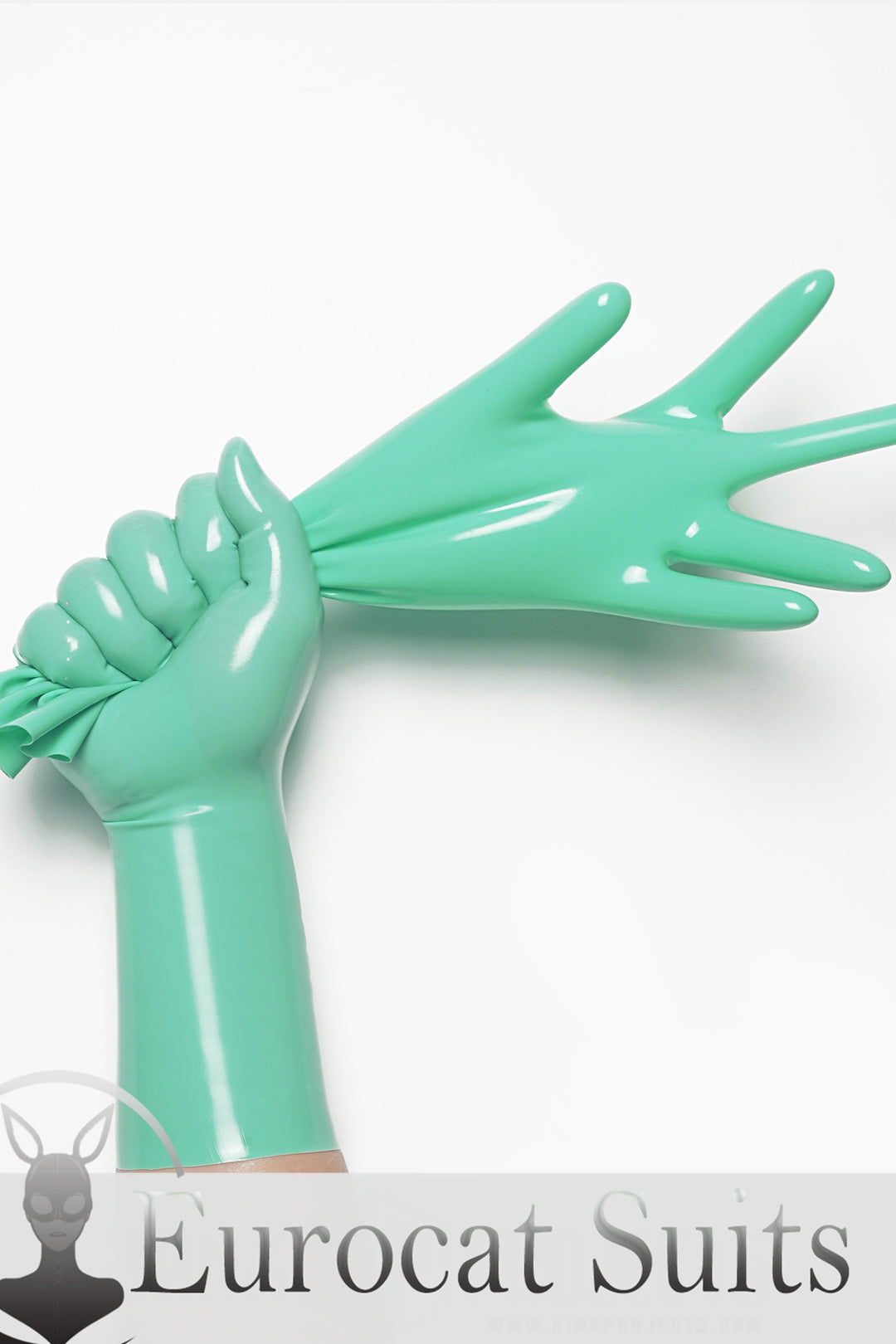 Jade Green Classic Short Molded Latex Gloves