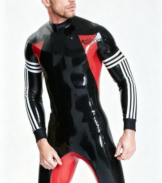 Herren Latex Catsuit 100% Gummi 