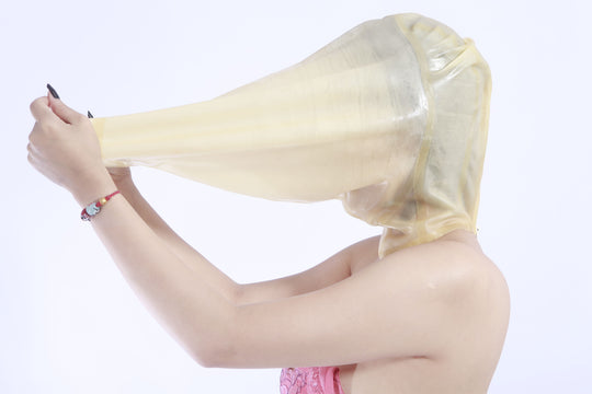 Latex Rubber Gummi Bag feet bondage lockable zipper Mask Hood