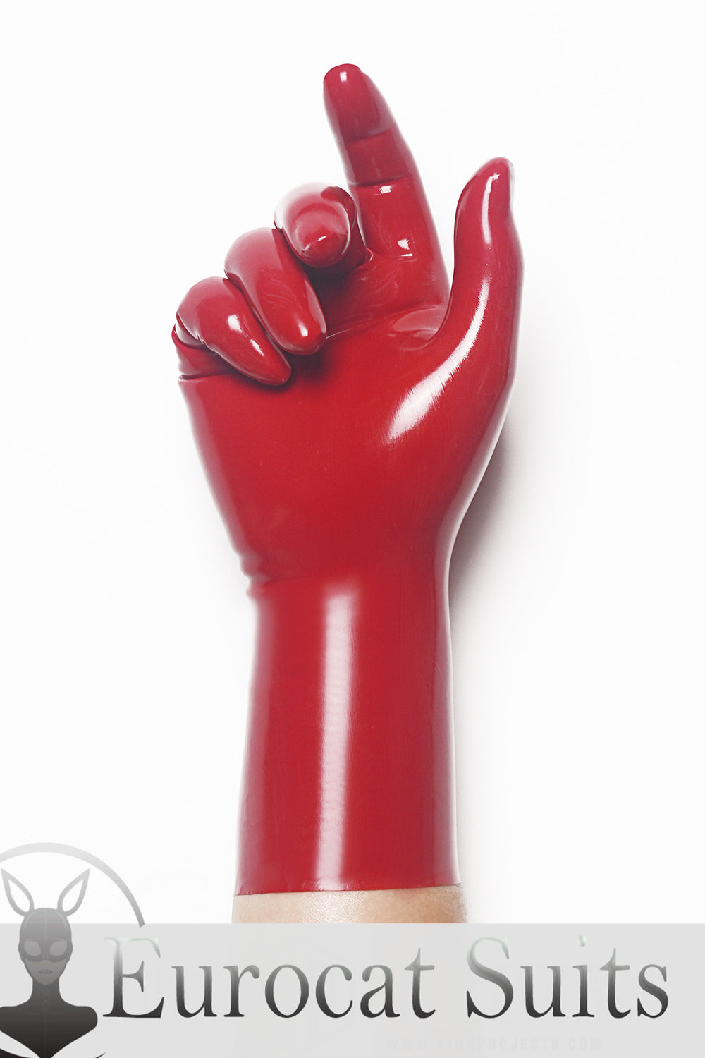 Red Classic Short Molded Latex Gloves