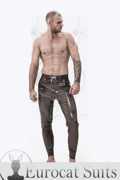 eurocat latex Männlichen gummi Kordelzug Sport-Stil Trainingsanzug Hosen