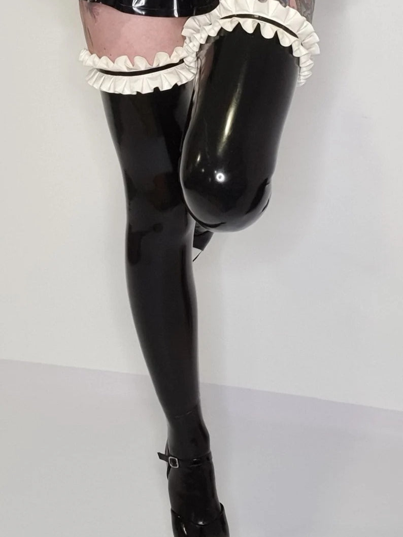 Stockings latex Maid