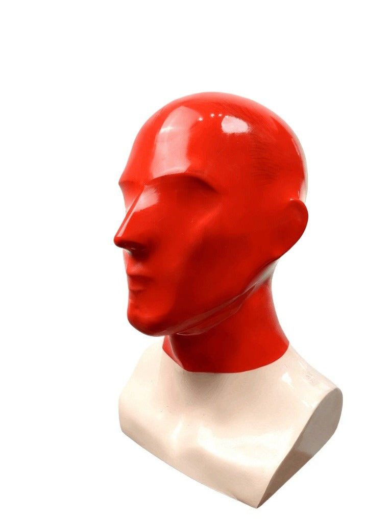 Latex Maske rote Gummihaube 