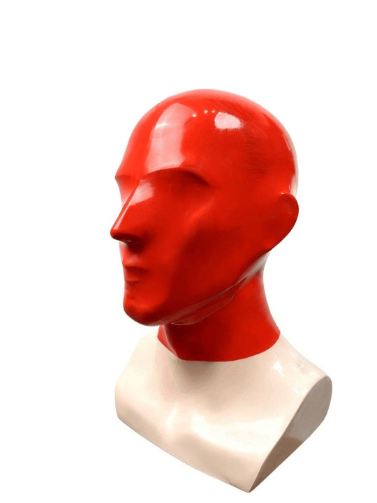 Latex Maske rote Gummihaube 