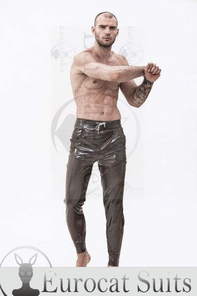 eurocat latex Männlichen gummi Kordelzug Sport-Stil Trainingsanzug Hosen