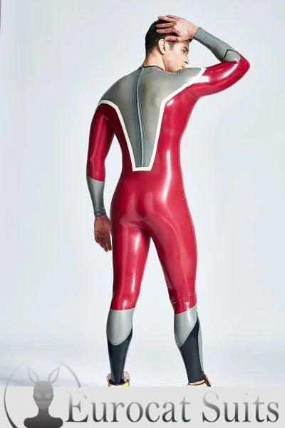 eurocat latex Back Zipper Catsuit