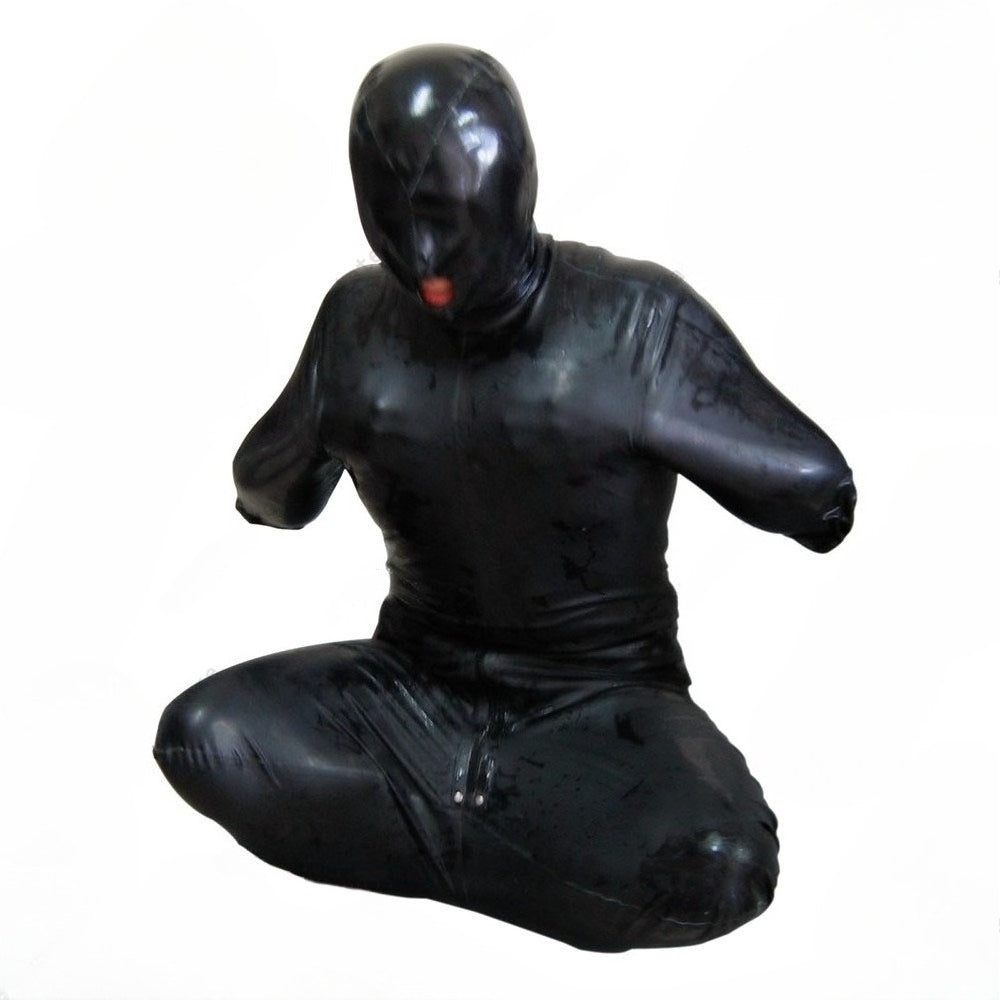 Latex Rubber Gummi dog Sleep sack bodybag mask