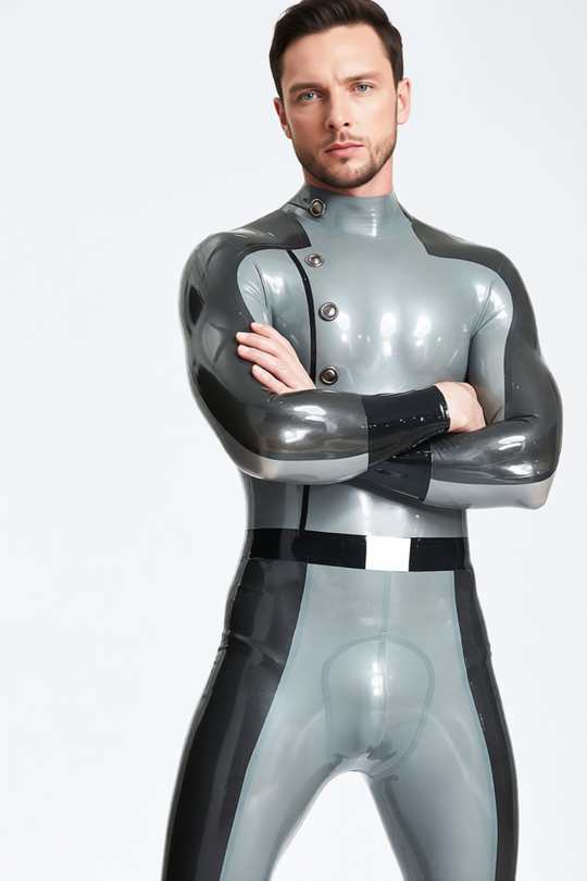 eurocat latex Male 'Flight Commander' rubber Catsuit