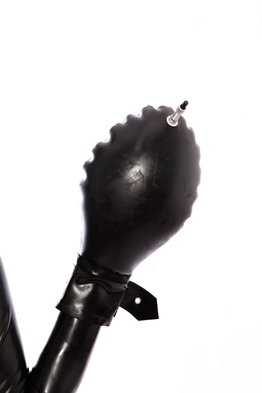 Latex black Inflatable Gloves Mittens