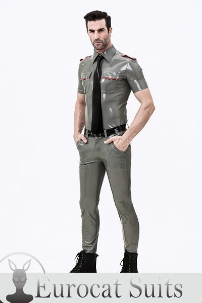eurocat latex kurzärmliges Militäruniformhemd für Männer