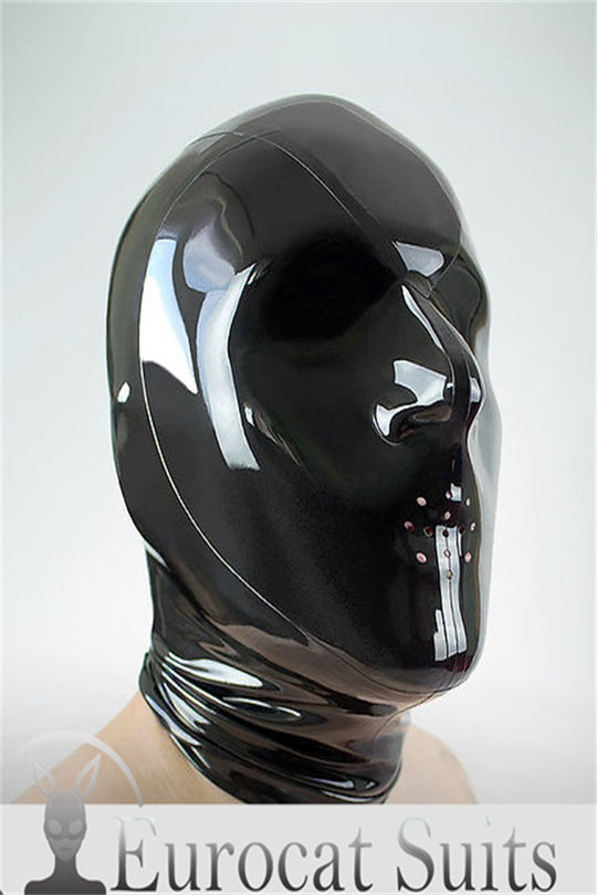 LATEX MASK BREATHPLAY HOOD