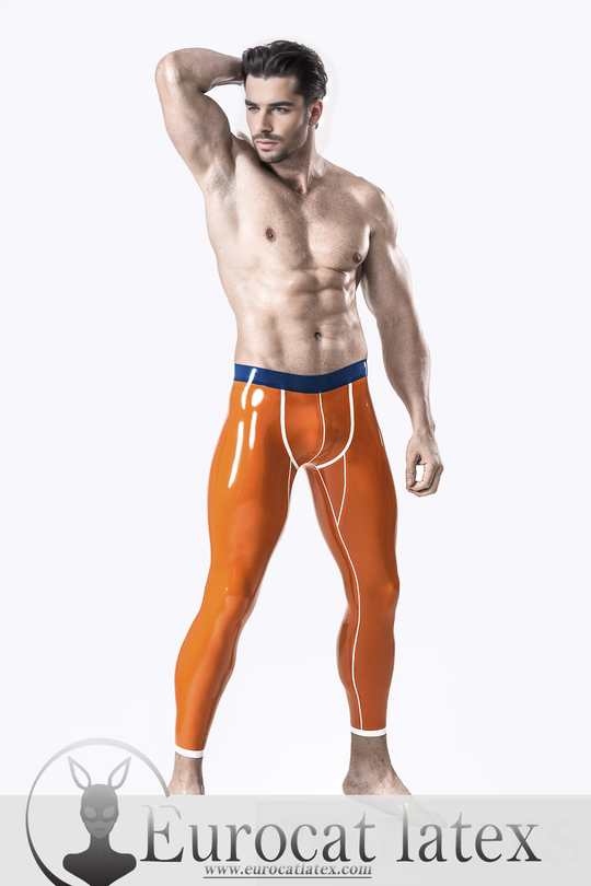 eurocat latex Male Orange Delight Leggings