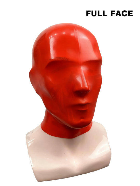 Latex Maske rote Gummihaube 