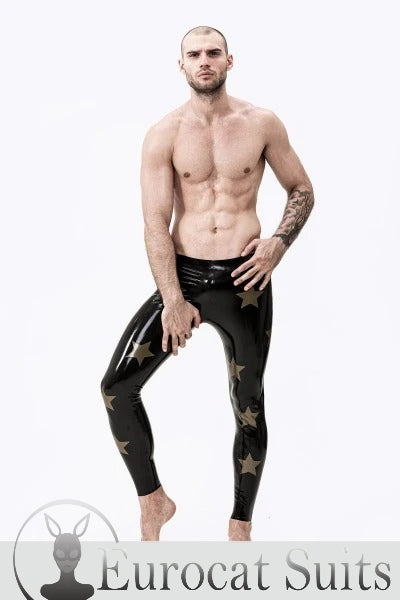eurocat latex Male 'Star-Spangled' Leggings