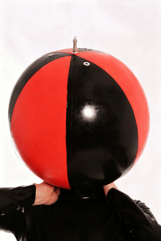 Latex Rubber Inflatable circus Ball Mask Hood