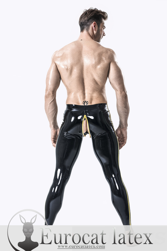 eurocat latex Male Two-Stripes Leggings