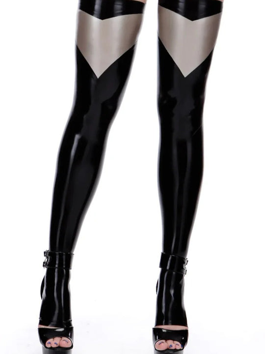 Toeless Latex Stockings Rubber