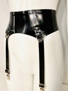Latex Drings Garter Belt