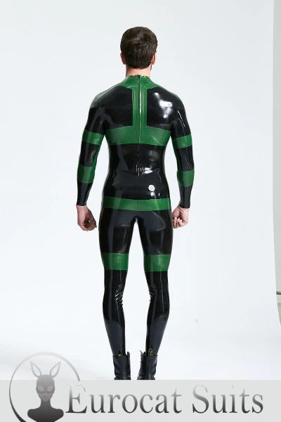 eurocat latex Male 'Herald' Back Zip Catsuit
