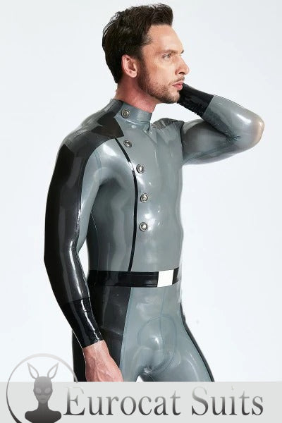 eurocat latex Male 'Flight Commander' rubber Catsuit