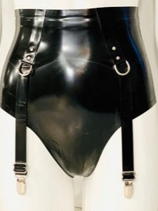 Latex Drings Garter Belt