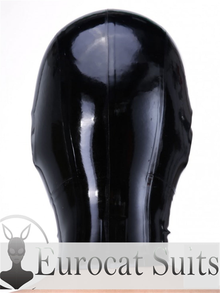 eurocat Male Latex Hood Rubber Fetish Wear Cosplay catsuits MASK FISH EYES & MOUTH OPEN MAL