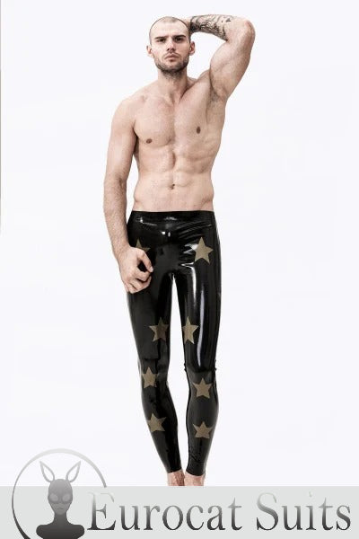 eurocat latex Male 'Star-Spangled' Leggings