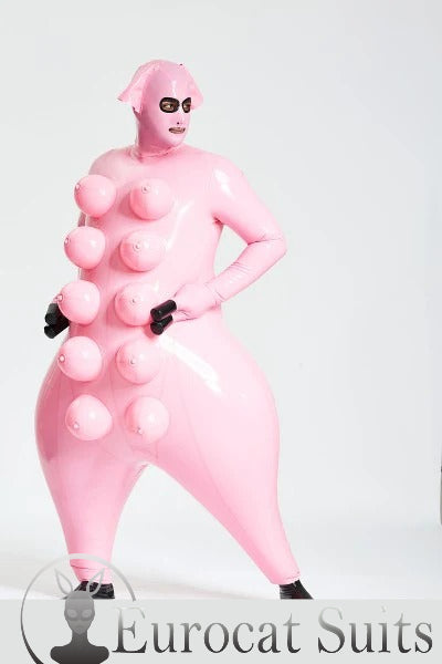 Latex Inflatable Pig Suit