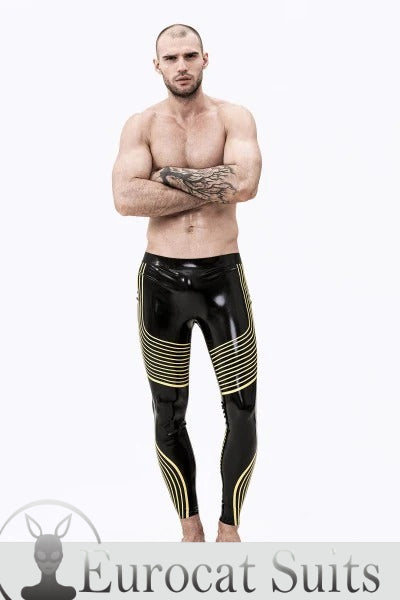 eurocat latex Male 'Illusions' Patterned rubber Leggings