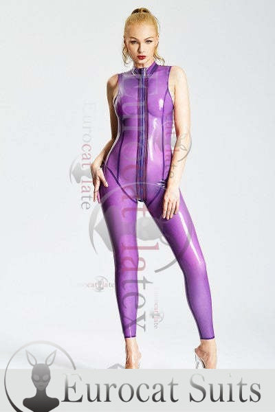 eurocat latex Female Standard Sleeveless rubber Catsuit
