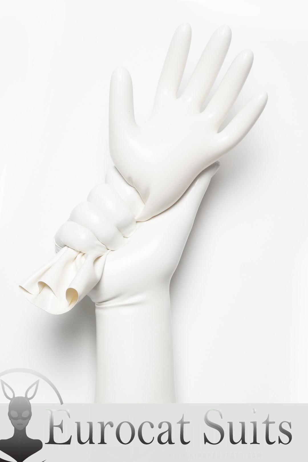 White Classic Short Molded Latex Gloves