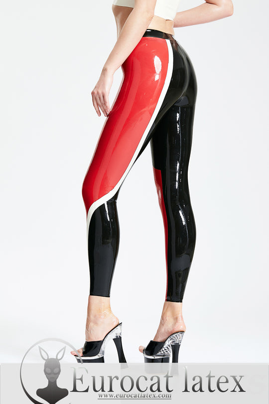 eurocat latex female Tri-Color Leggings