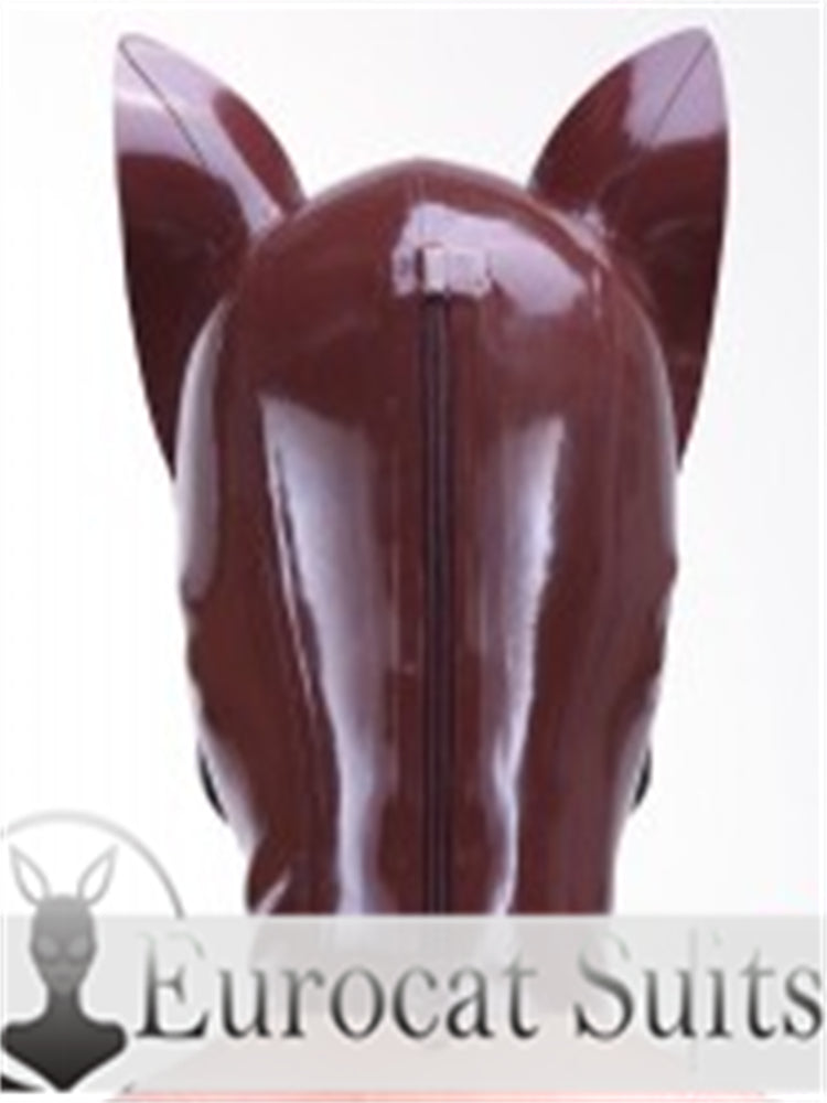 eurocat Male Latex Hood Rubber Fetish Wear Cosplay catsuits PUPPY MASK