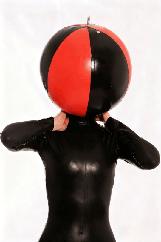 Latex Rubber Inflatable circus Ball Mask Hood