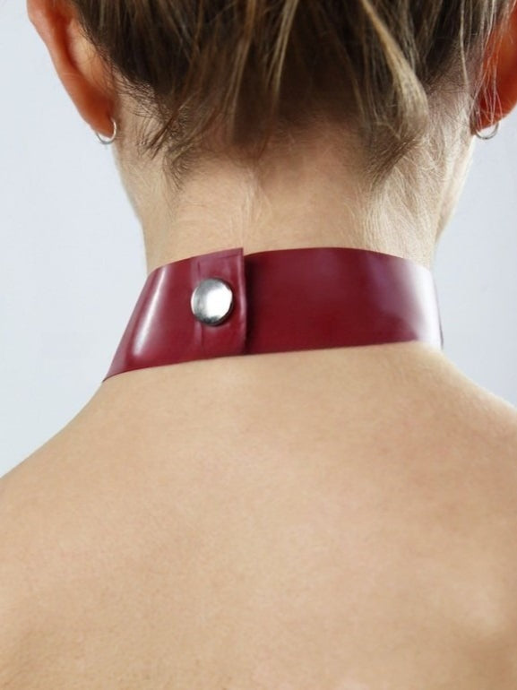 Latex Bow Choker