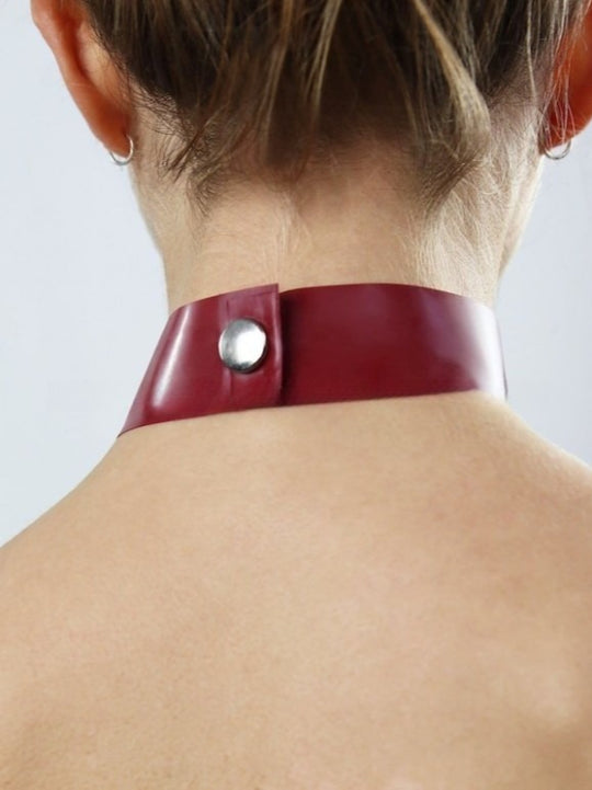 Latex Bow Choker