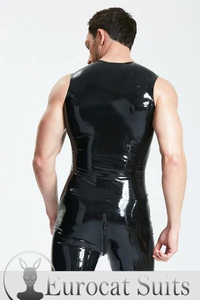 eurocat latex Tanktop mit Streifen auf der Brust für Männer