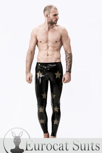 eurocat latex Male 'Star-Spangled' Leggings